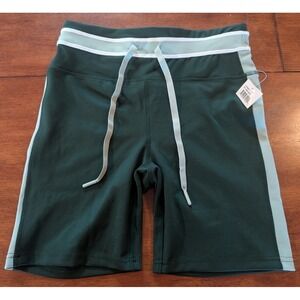 Jessica Simpson Active Women's Green Yoga Biker Stretch Shorts Medium NWT NEW